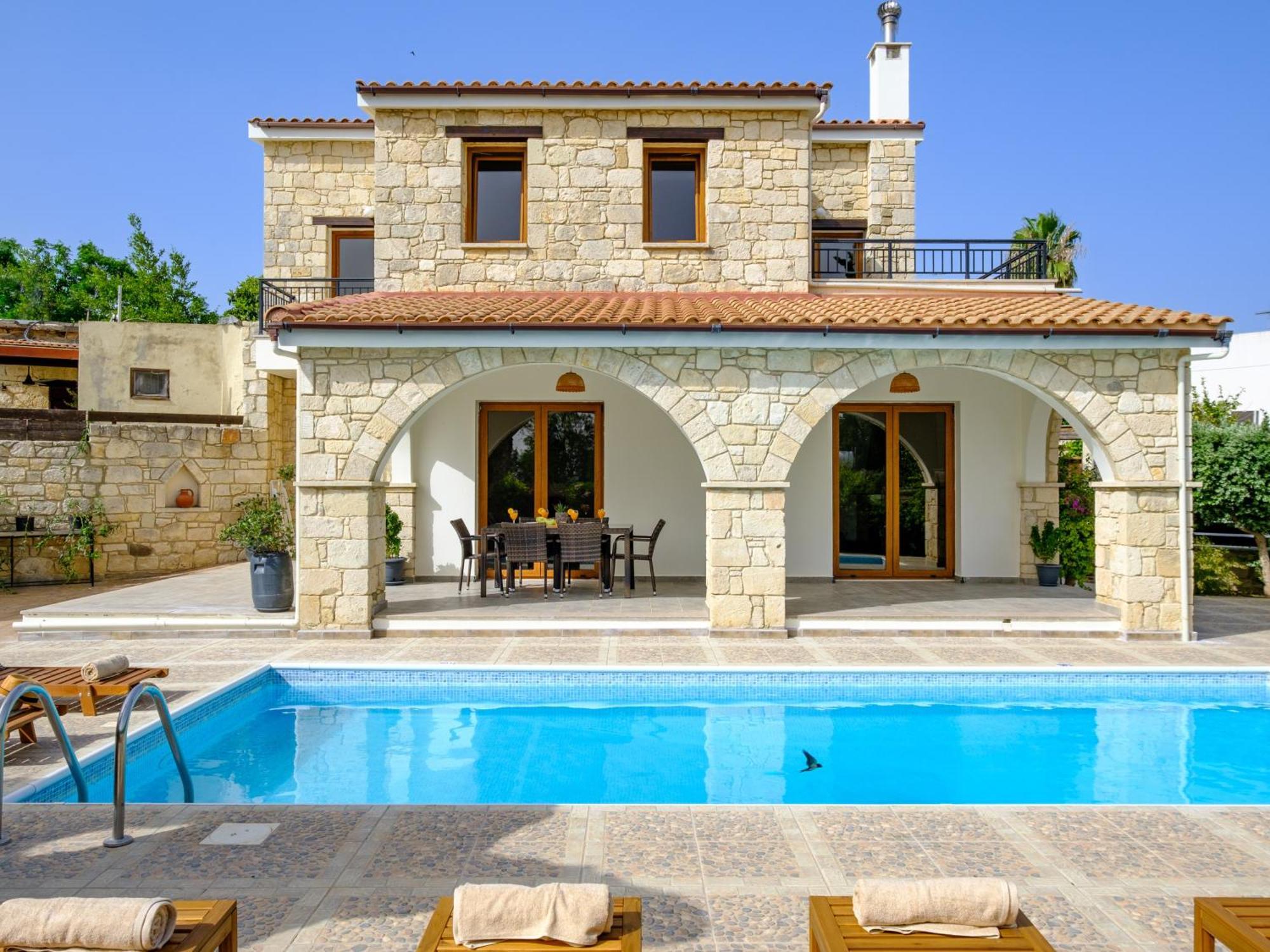 Almond Grove Luxury Villa Wprivate Pool Simou ภายนอก รูปภาพ